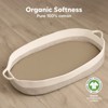 KeaBabies Organic Bassinet Sheet for Baby Girls, Boys, 2-Pack Soothe Bassinet Fitted Sheets, Bedside Bassinet Mattress Sheet - 2 of 4