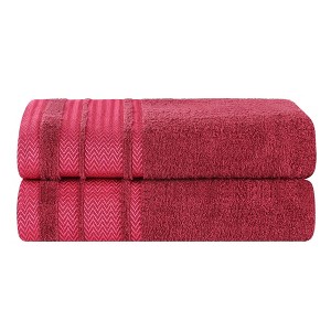 Cotton Medium Weight Bath Sheet Set of 2 by Blue Nile Mills - 1 of 4