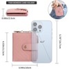 Clotth Wallet for Women - Slim RFID Blocking Thin Credit Card Holder with Zipper Coin Pocket & ID Window for Essential Travel & Daily Use - 2 of 4