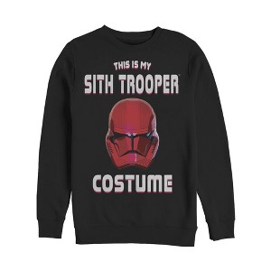 Men's Star Wars: The Rise of Skywalker Halloween Sith Trooper Costume Sweatshirt - 1 of 3