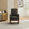 25.4'' Boucle High Back Rocking Chair with Retractable Footrest and Side Pocket for Nursery, Living Room, Bedroom - 4 of 4