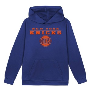 NBA New York Knicks Boys' Poly Hooded Sweatshirt - 1 of 1
