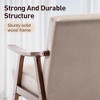 Okak Extra-Thick Backrest Accent Chair for Bedroom,Solid Wood Lounge Chair for Living Room,Apartment - 3 of 4