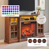CLIHOME 65 inch Fireplace Entertainment Center TV Stand for TVs up to 75",with 28" Electric Fireplace - 3 of 4