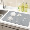 REGALWOVEN Diatomaceous Stone Dish Drying Mat with Texture for Kitchen Counter, Dishes, Cups, and Utensils 1 Pc - 2 of 4