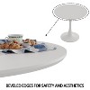 Dexmalle White Tulip Round Dining Table with Pedestal Base - 4 of 4