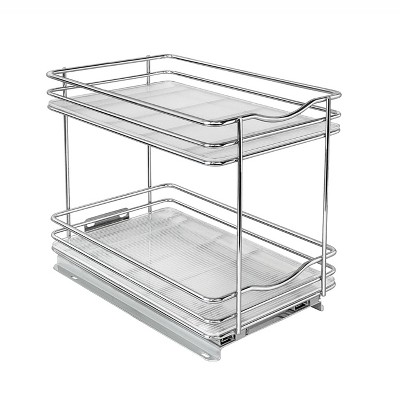 Lynk Professional Slide Out Double Spice Rack Upper Cabinet Organizer 6" Wide: Chrome-Plated Kitchen Storage Solution — фото 8