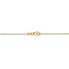 Black Bow Jewelry 0.75mm, 14k Yellow Gold, Cable Chain Necklace - 4 of 4
