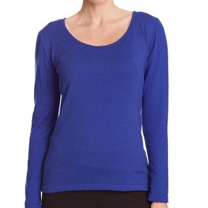 Women's Long Sleeve Scoop Neck Top - ANGEL - 1 of 2