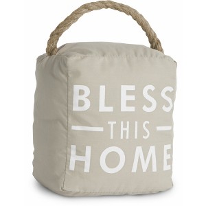 Pavilion Gift Company - Bless This Home - 5" x 6" Door Stopper - Door Stops - 1 of 4