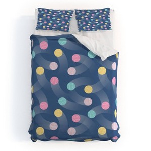 Deny Designs Marufemia Colorful Pastel Tennis Balls Kids' Duvet and Sham Set Blue - 1 of 4