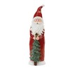 Carved Santa with Glittered Pine (Set of 2) - 2 of 3