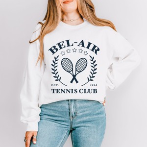 Simply Sage Market Women's Graphic Sweatshirt Bel Air Tennis Club - 1 of 4