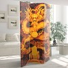 6" Dragon Fire on the Mountain Double Sided Room Divider - Oriental Furniture: No Assembly, Spruce Wood Frame - 4 of 4