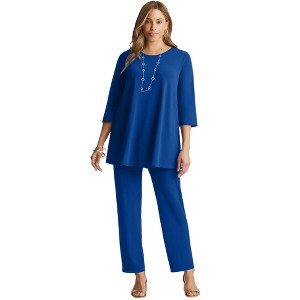 Jessica London Women's Plus Size 2-Piece Stretch Knit Mega Swing Set - 1 of 4