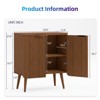 Sevobal Decorative Lockers, Self-Serve Lockers Recessed Cabinets In Kitchen and Dining Room Entrance Cabinets, Brown 23.6*11.8*27.6 - 2 of 4