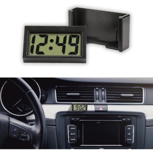 TruAIR Mini Self-Adhesive Digital Clock for Car Dashboard or Desk - 1 of 4