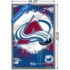 Trends International NHL Colorado Avalanche - Maximalist Logo 23 Framed Wall Poster Prints - 3 of 4
