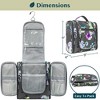 PAVILIA Toiletry Bag Travel Women Men, Hanging Water Resistant Makeup Accessories Cosmetic Organizer Large Essential Kit - 3 of 4