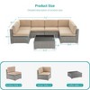 Sonkuki 7-Piece Patio Conversation Sofa Set - 3 of 4