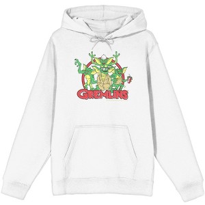 Gremlins Red Circle Logo Adult Long Sleeve Hoodie - 1 of 2