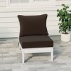 WestinTrends  Avalon Outdoor HDPE Deep Seating Modular Armless Patio Chair with Patio Cushions - 2 of 4