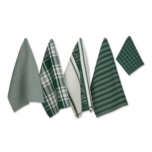 Design Imports Dark Green Asst Foodie Dishtowel & Dishcloth Set/5 - 1 of 4