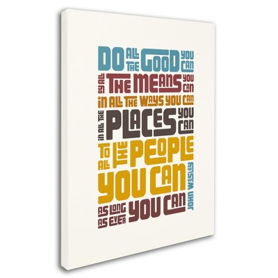 Trademark Fine Art -Megan Romo 'Do Good III' Canvas Art