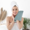 Unique Bargains Hotel Spa Bathroom Highly Absorbent Lightweight Striped Cotton Washcloths 12 Packs - 3 of 4