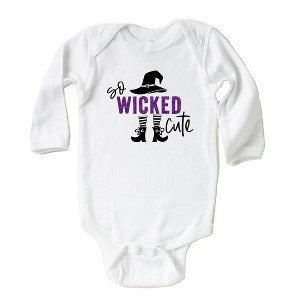 The Juniper Shop So Wicked Cute Glitter Baby Long Sleeve Bodysuit - 1 of 3