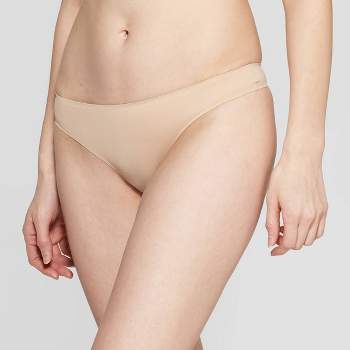 Women's Laser Cut Cheeky Bikini Underwear - Auden™ Soft Beige Xl : Target