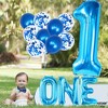 KatchOn, Blue 1 Balloon for First Birthday - Pack of 12 | Blue Number 1 Balloons | One Balloon Blue, Baby Shark 1st Birthday Decorations Boy - 3 of 4