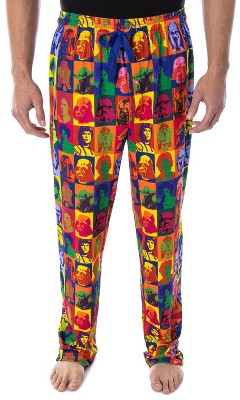 Star Wars Men's Warhol Pop Art Characters Square Design Pajama Pants :  Target