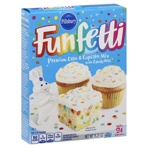 Pillsbury Funfetti Premium Cake & Cupcake Mix - 15.25oz : Target