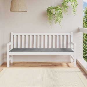 vidaXL Garden Bench Cushion Gray 70.9"x19.7"x1.2" Oxford Fabric - 1 of 4