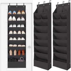 Heavy-Duty Over-The-Door Shoe Organizer with Deep Pockets - Large Capacity Hanging Rack for Dorms, Closets & Narrow Doors - 1 of 4