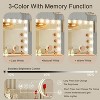 Vanity Mirror with Lights, 15 Dimmable Bulbs, 3 Color Lights,Make Up Lighted Mirror, USB Charging Port - 3 of 4