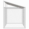 Dog Cage Silver 400 x 200 x 256 cm Galvanised Steel - 4 of 4