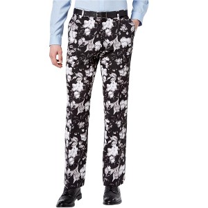 I.N.C International Concepts Mens Ottoman Floral Casual Chino Pants, Black, 32W x 30L - 1 of 1