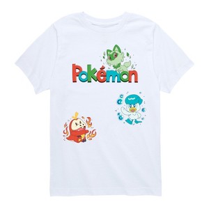 Boys' - Pokémon - Gen 9 Chikorita, Tepig, Totodile Short Sleeve Graphic T-Shirt - 1 of 4