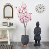 Nearly Natural 6-ft Cherry Blossom Artificial Tree in Gray Planter with Stand - 4 of 4