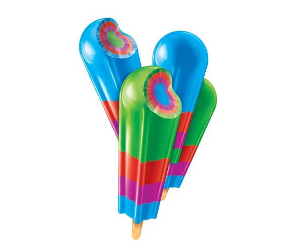 Popsicle Grape Cherry Blue Raspberry Green Apple Jolly Rancher Ice Pops - 18pk