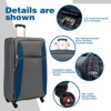 Coolife Expandable 4 Piece Set Suitcase Softside Lightweight Luggage Travel Set - 2 of 4