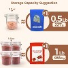 8oz Small Airtight Glass Jars Set of 6 with Lid Food Storage Jar Round, Mini Storage Container for Kitchen Canning, Jam, Spice, Honey - 3 of 4