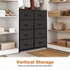 Resenkos 8 Drawer Dresser Fabric Storage Tower, Chest of Drawers for Bedroom, Sturdy Steel Frame, Wooden Top Black - 2 of 4