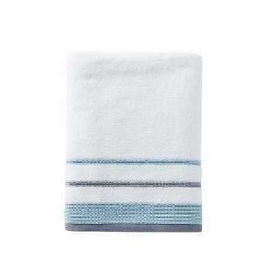 Go Round Bath Towel White - Saturday Knight Ltd.