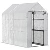 CAVINAS 7'x5'x6' Greenhouse with Mesh Door and Vent Windows, UV protective for Growing Flowers, Herbs - 2 of 4