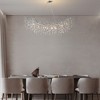 59"Modern Crystal Branch Chandelier, Dining Pendant Light - 3 of 4