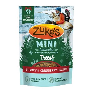 Zukes Mini Naturals Turkey and Cranberry Flavor Chewy Training Dog