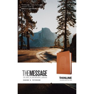 The Message Thinline (Leather-Look, Sunrise British Tan) - by  Eugene H Peterson (Leather Bound) - 1 of 1